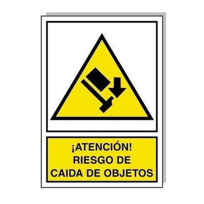 CARTEL RIESGO CAIDA DE OBJETOS 30x21