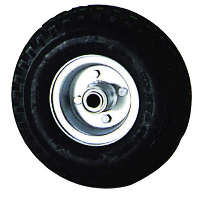 RUEDA NEUMATICA LLANTA  METALICA  EJE. 20mm Y EJE CEN