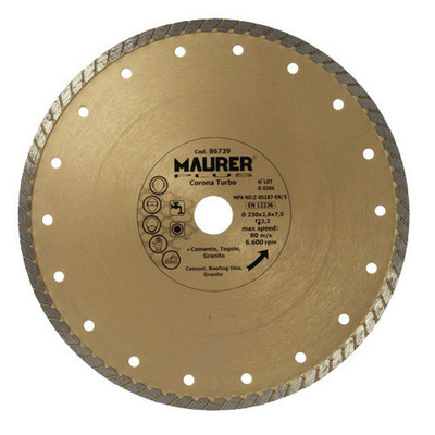 DISCO DIAMANTE MAURER CONT.TURBO 230mm