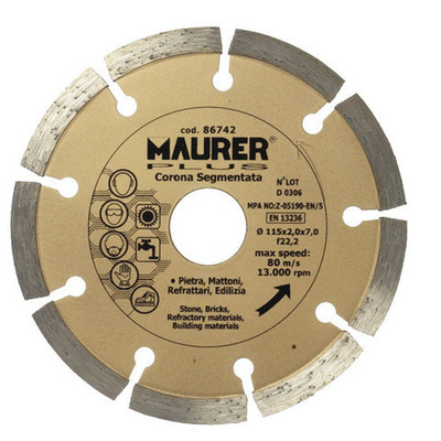 DISCO DIAMANTE MAURER SEGMENTADO 115mm
