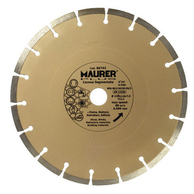 DISCO DIAMANTE MAURER SEGMENTADO 230mm