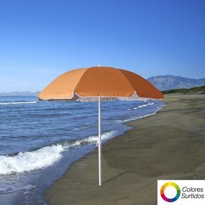 08042670 Sombrilla Playa Proteccion UV Aluminio 200 cm.
