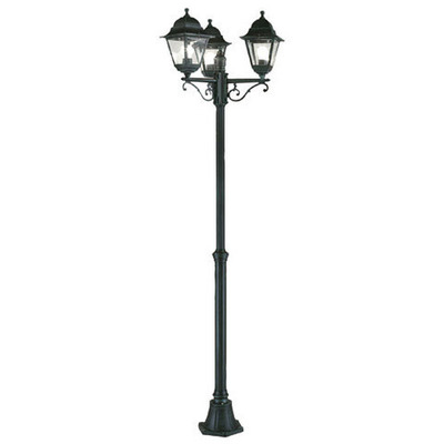 Farol jardin papillon con columna 3 faroles 2M