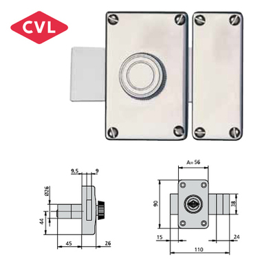 03161277 CERROJO CVL 1988/1 HE 56 Cil.Ø26mm