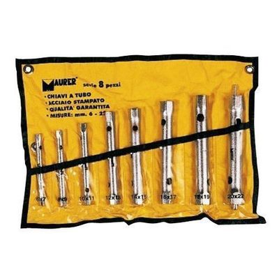 Juego Llaves Tubo Tubular Maurer 8 Piezas