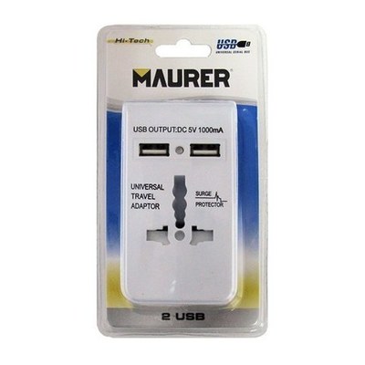 19110052 Kit Universal Adaptador Viaje Con USB