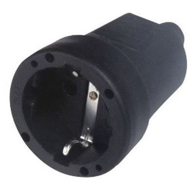 19119085 Base Aerea Toma Tierra Goma 4/4,8mm Negro (Industrial)