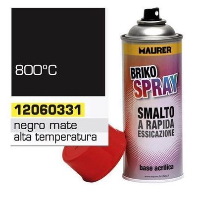 Spray Maurer Alta Temperatura Negro Mate 400ml