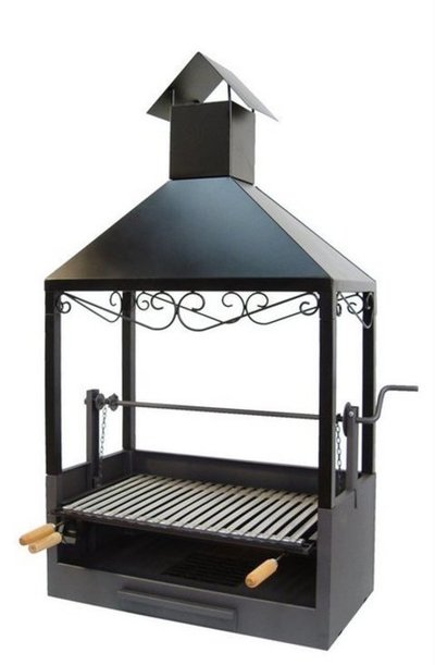 CAJON BARBACOA CON CHIMENEA P/INOX