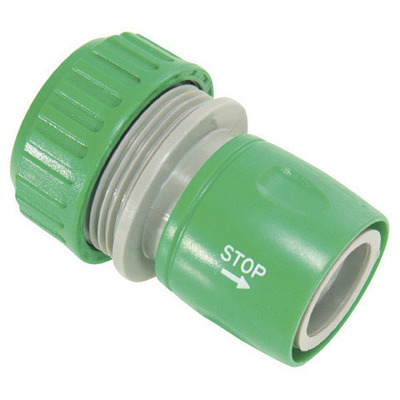  Conector Manguera Plastico 3/4 Con Stop Blister