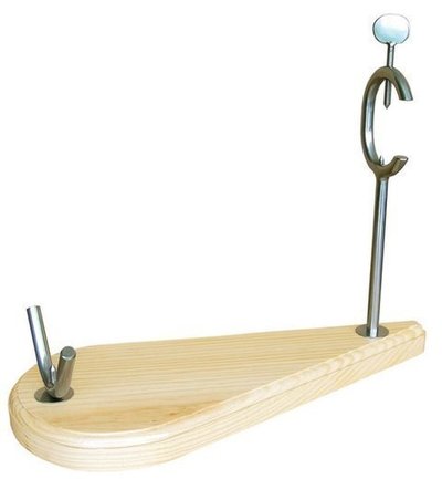 SOPORTE JAMONERO INOX. 490X220 MM.