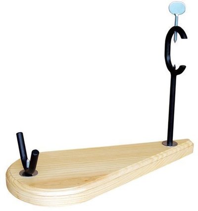 SOPORTE JAMONERO LACADO 490X220 MM.