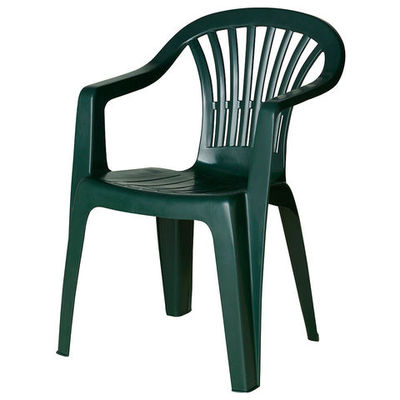 08330018 Silla Resina Monobloc Respaldo Bajo Verde Altea