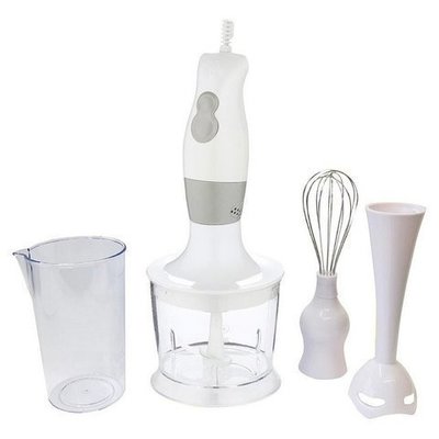 Batidora 250 / 300 W. 2 Velocidades Con Vaso, Triturador y Varillas