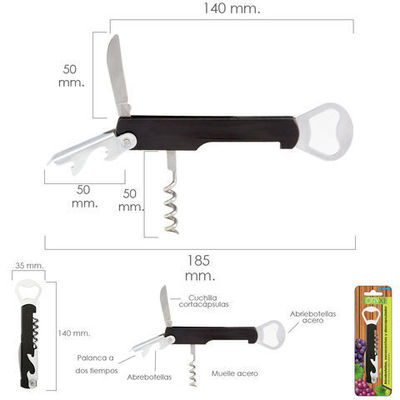 Abrebotellas y Sacacorchos Con Descapsulador 