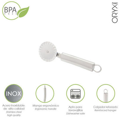 Rodillo Cortador Masa Acero Inoxidable 4 x 18 (Alt) cm.