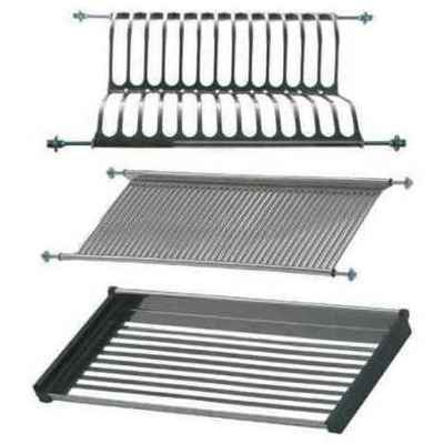 Juego escurreplatos, escurrevasos mas bandeja inox medidas,de  400 a 1000mm