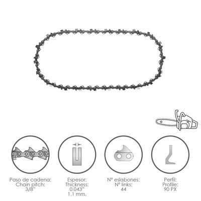 08062500 Cadena Motosierra 3/8