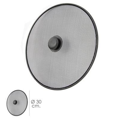 05072020 Tapa Anti Salpicaduras Sarten Acero Ø 30 cm. Negro.