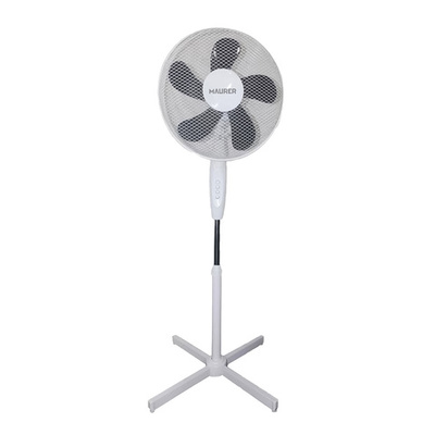 05380135 VENTILADOR PIE Ø 40 CM. X 143 CM. 5 ASPAS COLOR BLANCO Y NEGRO