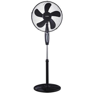 05380185 VENTILADOR PIE Ø 40 CM. 45 W. 5 ASPAS. CON MANDO. BASE Ø 40 CM.