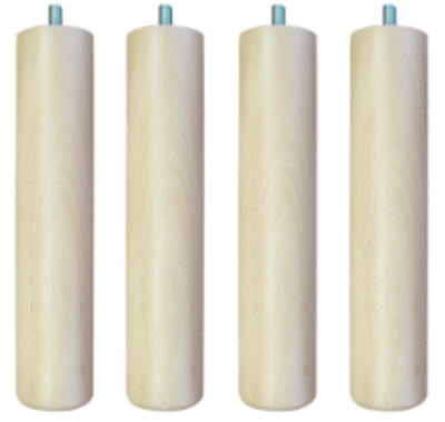 81425 JUEGO 4 PATAS CANAPE 250X50 MM.(MADERA)