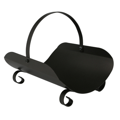 Leñera Hierro Forjado Con Asa 40x35x35 (Alt.) cm.