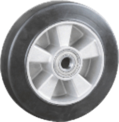 Rueda Aluminio con banda GOMA 200mm