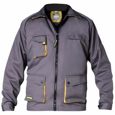 Chaqueta de Trabajo Gris/Amarillo Talla 46, 48, 50, 52, 54, 56, 58, 60 y 62