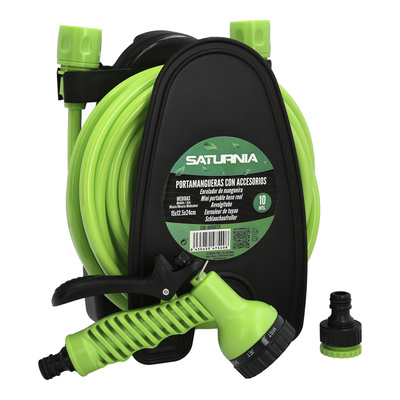 Portamangueras Pared 10 Metros Con Pistola