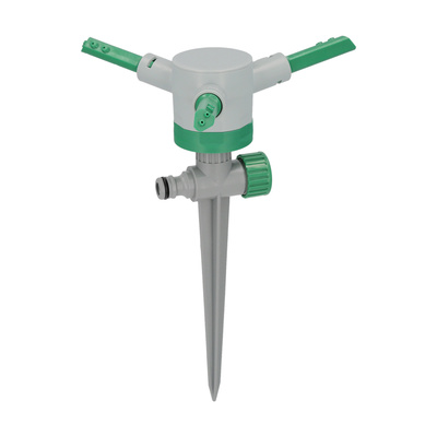 Aspersor Plástico 3 Brazos Con Pincho Chorros Regulables