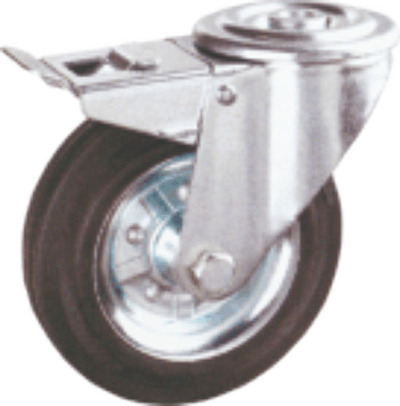 R. MG DIAMETRO 80, 100, 125, 160 y 200 AGUJERO PASANTE FRENO GOMA NEGRA 