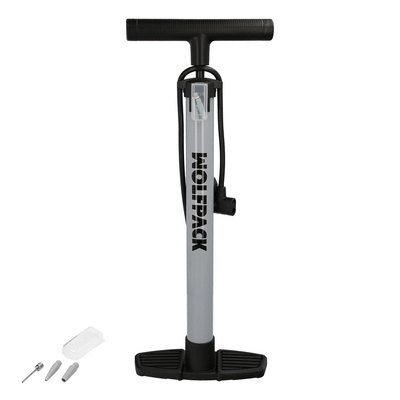  Bomba Inflar 5,5 Bares. Valvulas SCHRADER y PRESTA con Adaptadores. Base Plastico 