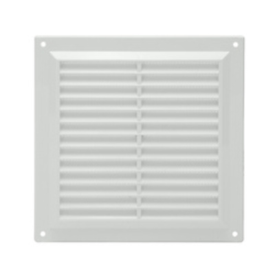 Rejilla Plastico Sobreponer Con Malla Posterior 17x17 cm. - Realizada en plastico.