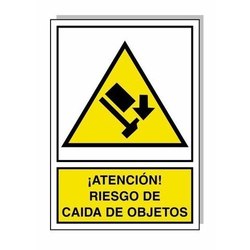 CARTEL RIESGO CAIDA DE OBJETOS 30x21