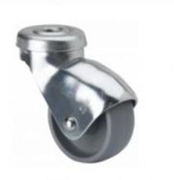 Rueda con soporte giratorio de acero estampado 13/30L20