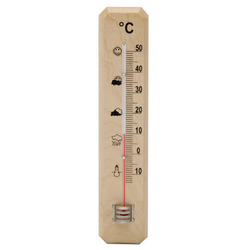 TERMOMETRO ORYX MADERA 20cm