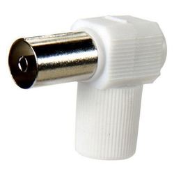 19110180 Conector Tv Hembra Acodado 9,5mm