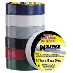 Cinta Aislante Wolfpack 20x19 Azul