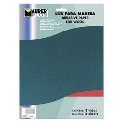 Lija Madera Maurer Grano 150 (Pack 10 pliegos) 2