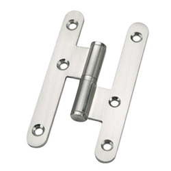 03035030 Pernio níquel  Canto Redondo Sin Remate 100 mm. Derecho