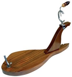 SOPORTE JAMONERO JAMON INOX PATA MADERA