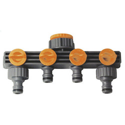  Adaptador Manguera Plastico 3/4 - 1/2 4 Vias Blister