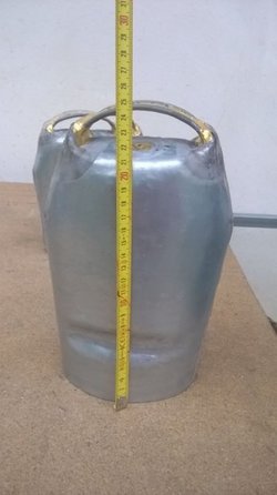 Cencerro Chapa Galvanizada en Caliente 25 cm.