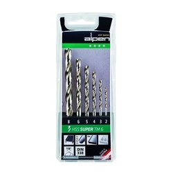 09083820 Estuche Brocas Alpen Hss Pro 6 Piezas