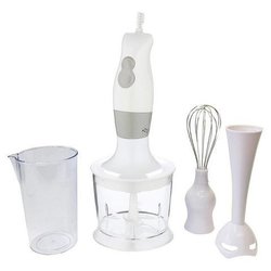 Batidora 250 / 300 W. 2 Velocidades Con Vaso, Triturador y Varillas