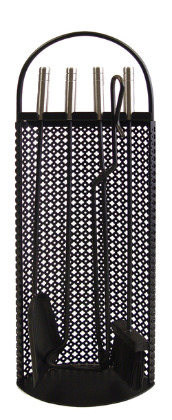 10012   	 Juego CHIMENEA MALLA ANTIGUA (U.NEGROS+INOX)