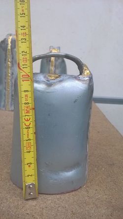 Cencerro Chapa Galvanizada en Caliente 12 cm.