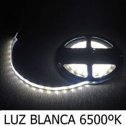 05490065 Tira LED Adhesiva con 180 leds 14,4 W 12 V. 6500 ºK Luz Blanca Ip 65 3 metros.