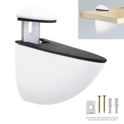 Soporte Pelicano Regulable Para Estante 1 / 35 mm. Blanco 